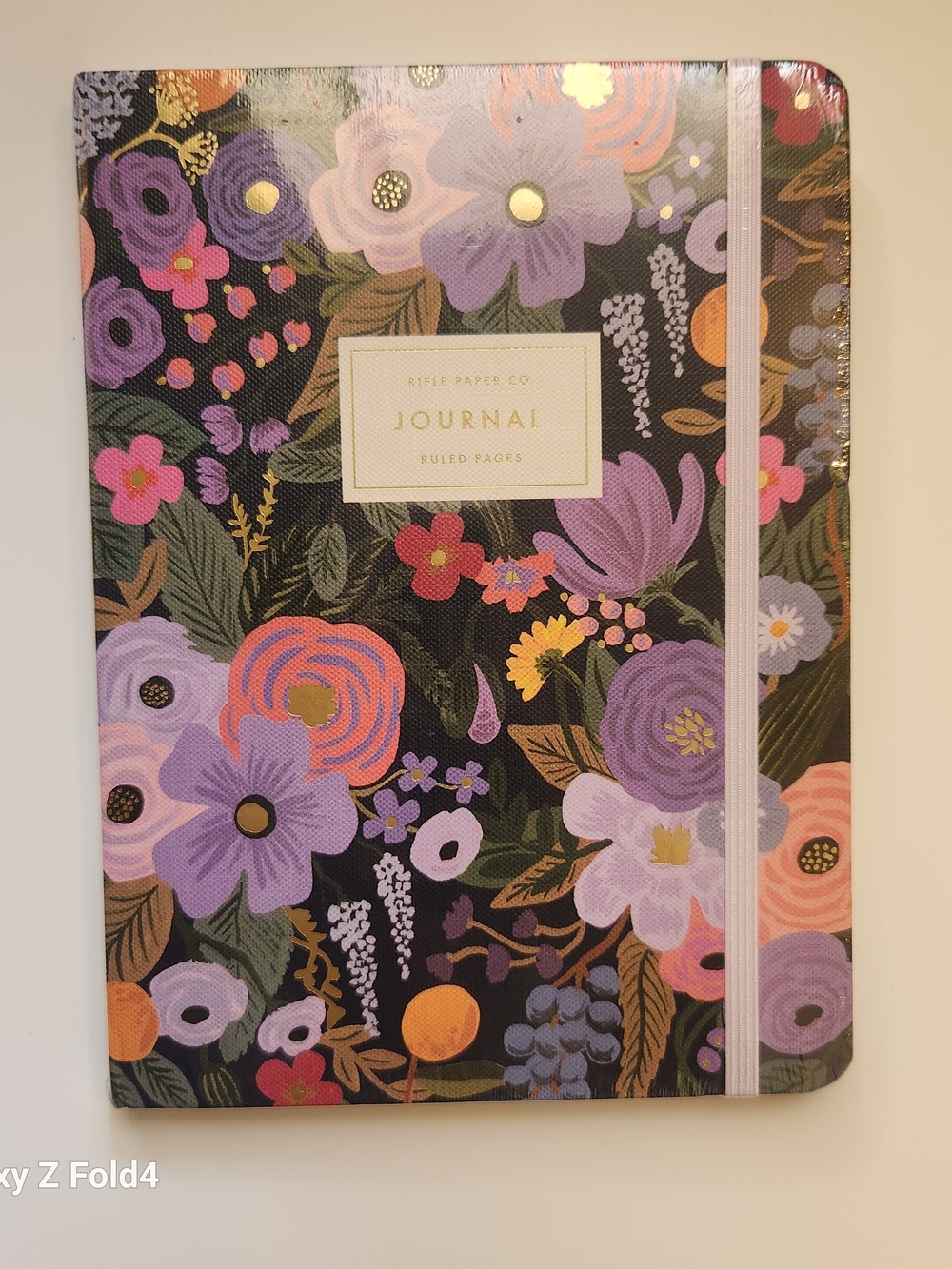 Rifle Paper Co. Garden Party Violet Journal & Gold Pen Set NWT Hardcover 144 Pgs